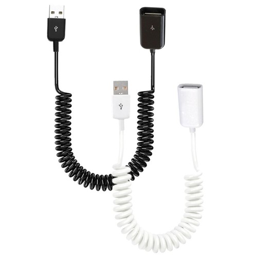 Spring Loaded USB2.0 Male to Female Extender Cord For Charging Data Transmission - 第 1/10 張圖片