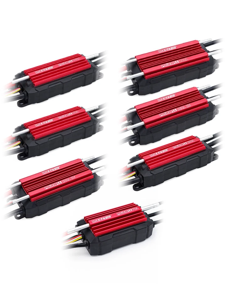ROCKET-RC 200A Impermeable Sin Escobillas Marina ESC 4-8S LiPo 8.4V10A BEC para Barco RC Foto 3 de 4