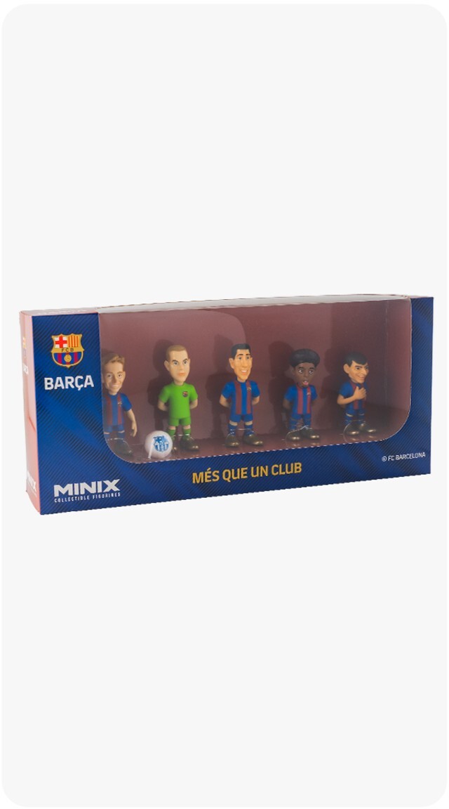 FC Barcelona 05-06シーズン フィギュア FC Barcelona MINIX - 5-Pk. Football/Soccer Barca Players