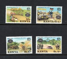 R5824 Kenya 1977 Safari Auto Rally 4v. MNH
