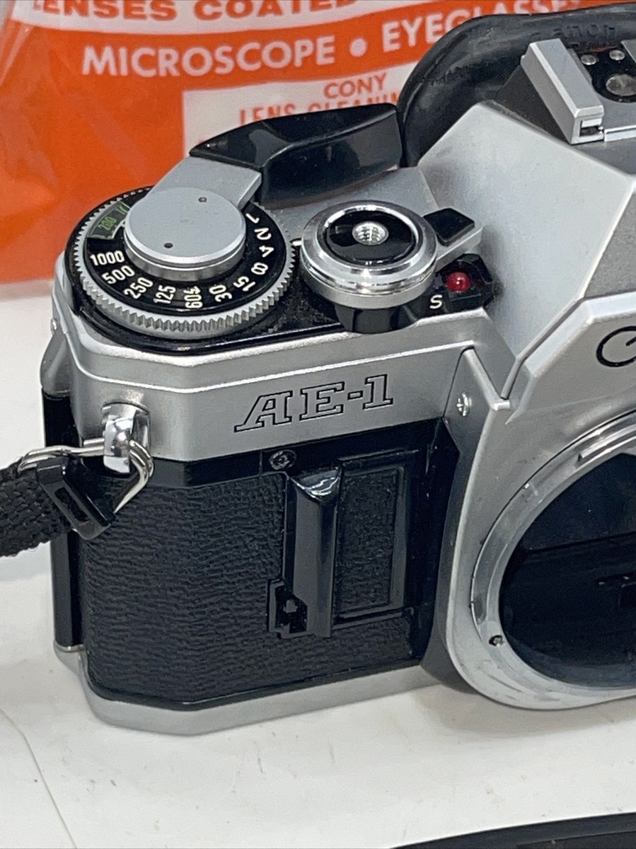 CANON AE-1 35mm CAMERA W/FD 50mm 1.4 LENSES & ACCS. Speedlite 177a