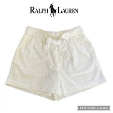 Polo Ralph Lauren girls white floral eyelet shorts size 14 NWT 55