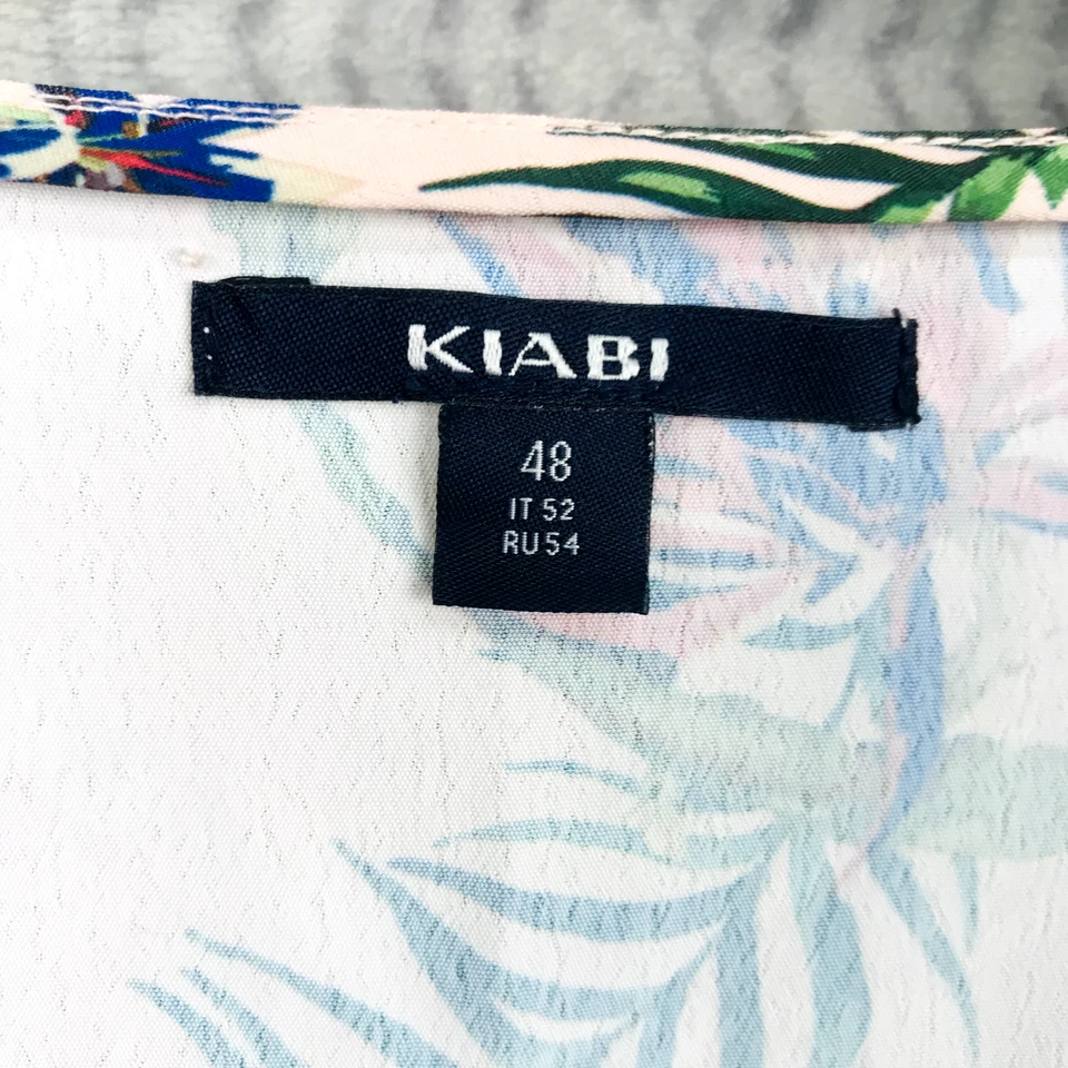 Kiabi Blouse rose taille 48 motifs multicouleurs oiseaux top haut dames ladies - Photo 2/4