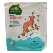 Seventh Generation Free  Clear Training Pants Size 3T-4T - 22 ct