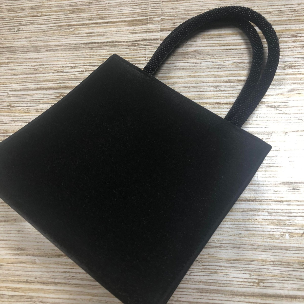 1960 Givenchy Parfums mini beaded handle tote BLACK | eBay