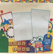 Disney 12x12 Premade Scrapbook Page-Let's Play