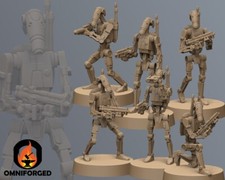 Star Wars Legion Battle Droids Miniature 3D Printed Resin Mini Proxy