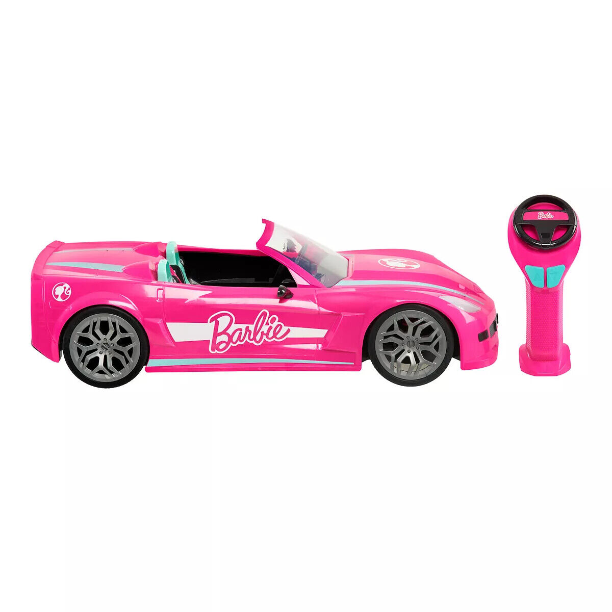 Carrinho da Barbie Rosa Controle Remoto c/ 3 Funções - Shop Macrozao