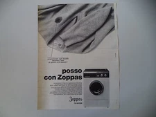 advertising Pubblicità 1969 LAVATRICE ZOPPAS SUPERAUTOMATICA 580