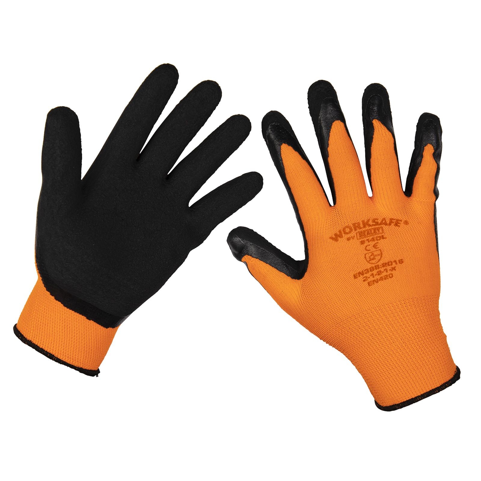 Sealey Foam Latex Gloves (Large) - Pack of 12 Pairs - 9140L/12