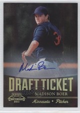 2011 Playoff Contenders Draft Tickets Signatures Madison Boer #DT71 Auto 2u8