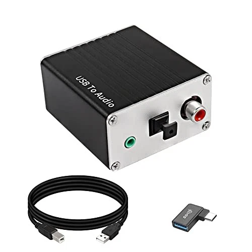  USB-A/Typ-C auf Koaxial Optical Toslink SPDIF + 3,5mm AUX Stereo Audio  - Bild 4 von 4