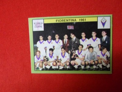 PANINI 1968-69 FOOTBALLERS FIGURINE HISTORY D. 1961 FIORENTINE TEAM CUPS - NEW