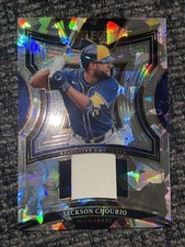 2025 Panini Select Jackson Chourio #SS-JC Selective Swatches Cracked Ice  Refrac