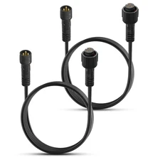 2 PCS 10FT 3 Pin RGB Rock Light Extension Cable Rock Light Extension Wire wit...