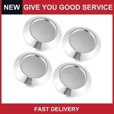 Universal 76mm Dia 8 Clip Wheel Tyre Center Hub Caps Cover Silver Tone Pack of 4