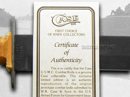 Cuchillo Case xx U.S. Marines USMC hoja fija cuero ranurado acero al carbono 00334 Foto 4 de 4