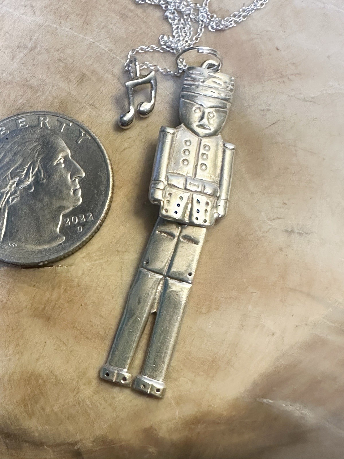 Christmas Nutcracker With 8th Notes 925 Sterling … - image 7