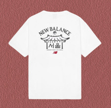 New Balance UNI Seoul Giwa Exclusive T-Shirts Casual Top Tee White NBNEG2A033