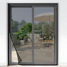 Magnetic Screen Door Fit Size 72X80 Inches Actual 74X81 Inch Heavy Duty Side