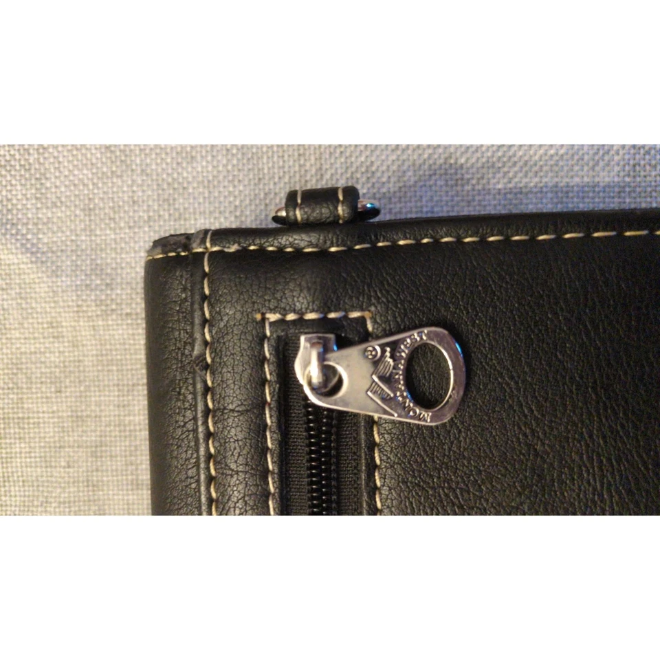 Cartera de Colección Montana West Triple Turquesa Plateada Negra A Presión y Cremallera Foto 4 de 4