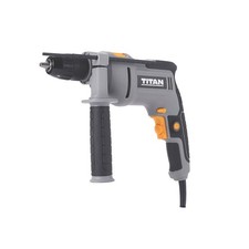 Titan Impact Drill Electric TTB877DRH Variable Speed Soft Grip Compact 600W