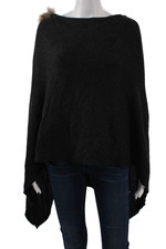 Minnie Rose Unisex Black 100 Cashmere Round Neck Sweaters Size One Size