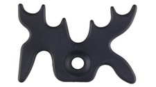 SRS Slip-On Moose Bridge Head Black 1/2  Hole - Fits Most Pool Cue Sticks