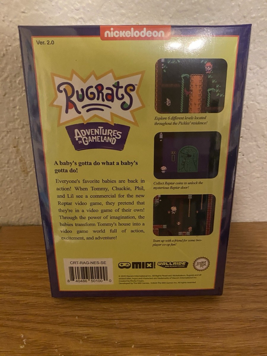 Rugrats Adventures in Gameland NES (2026 Rerelease) Complete