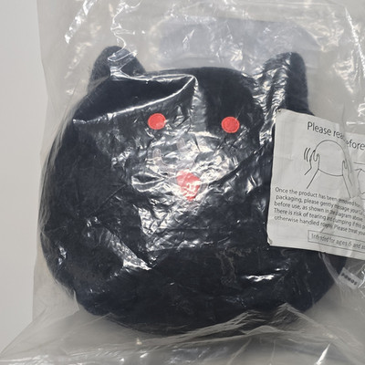 PONOS The Battle Cats Black Cat Plush Red Eyes Washable 2016 MPN T600-8005