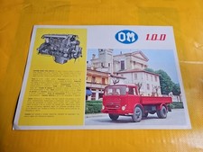 Om 100 Autocarro Vintage Brochure In Lingua Italiana 02/1971