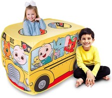 Sunny Days Entertainment 320411 Musical Yellow School Bus Pop Up Tent -