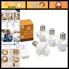 Smart Wi-Fi Light Socket Adapter E26 E27, Remote Control, Timer, Alexa & Google