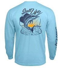 Mens Salt Life Golden Hour Pocket Graphic L/S T-Shirt - 2XL/XL/Large - NWT