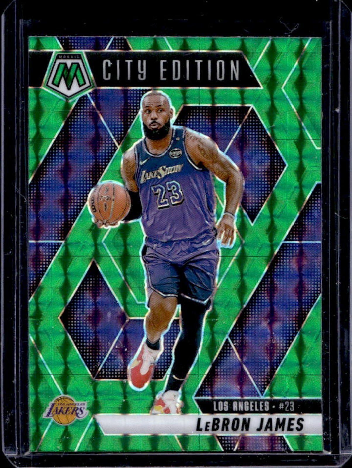 2024-25 Mosaic LeBron James Green City Edition #286 Lakers
