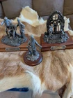 3 Civil War Pewter Statues By FJ BARNUM