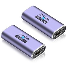 USB C Coupler, USB Type C Female to Female Adapter Extender Compatible with Thun