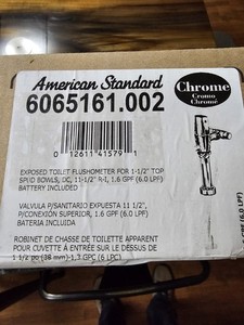 American Standard 605161.002 Exposed Selectronic Battery Toilet Flush Valve