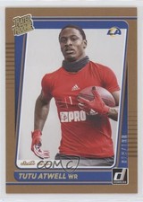 2021 Panini Donruss Rated Rookie Portrait Studio Series 19/100 Tutu Atwell 8fp