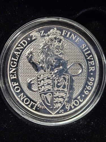 Queen's Beast 2oz silver bullion coin set with box - Picture 11 of 12