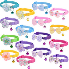 16 PCS Cute Cat Collars Breakaway with Bell for Boy Cats and Girl Cats Gifts  5