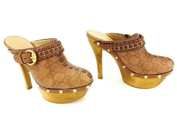 GUCCI Sandals GUCCIsima Brown Women's Brand High Brand Vintage thumbnail 3