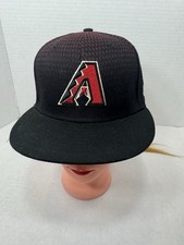 Arizona Diamondbacks Black With Red Diamond Fade Pattern 2016 New Era Hat 7.5