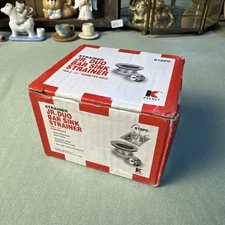 Jr. Duo Stainless Steel Sink Strainer Basket 2-2.5 Inch Model 878PC Bar Prep