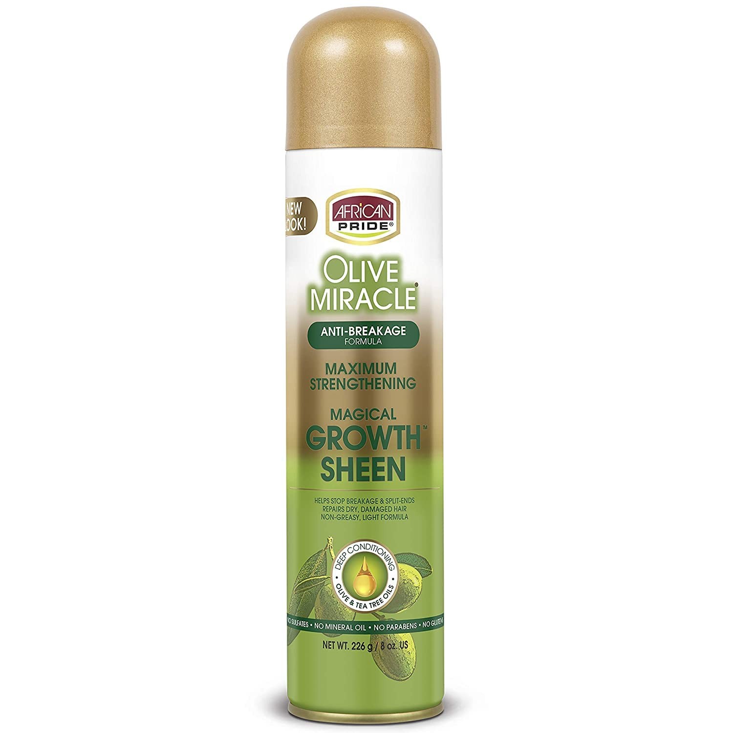 Olive Miracle Growth Sheen Hair Spray with Tea Tree & Olive Oil