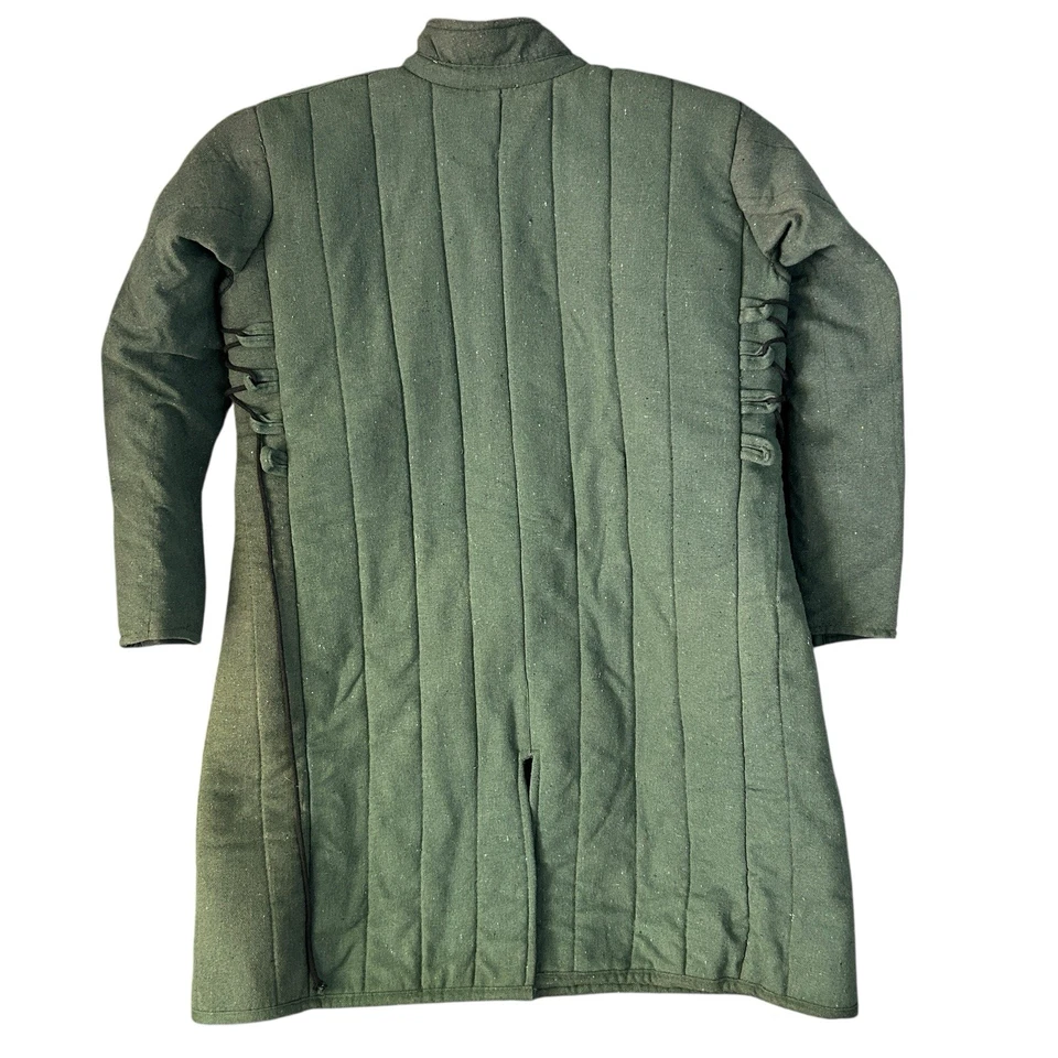 Chaqueta Acolchada Mytholon Gambeson Verde Medieval LARP HEMA Recreación Juegos con disfraces L Foto 2 de 4