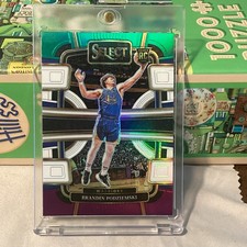 2023-24 Panini Select Concourse Brandin Podziemski #93 Green White Purple (RC)