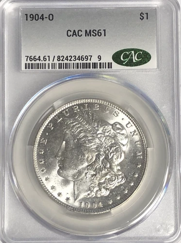 1904 O MORGAN "CAC MS61" - KEY DATE/ LAST NEW ORLEANS MORGAN, STUNNING COIN!😍 ✅