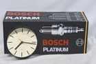 Bosch Platinum Spark Plug Advertising Wall Clock - Vintage 1980s - Automobilia