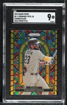 2022 Panini Prizm Stained Glass Gold 9/10 Fernando Tatis Jr SGC 9 MINT 1lc0